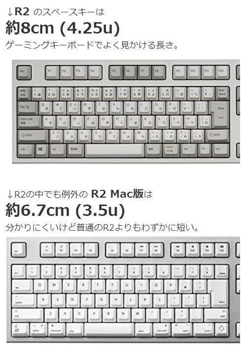 東プレキーボードrealforceの比較 選び方 Realforce R2 Mac含む117機種を検索できる一覧表付き